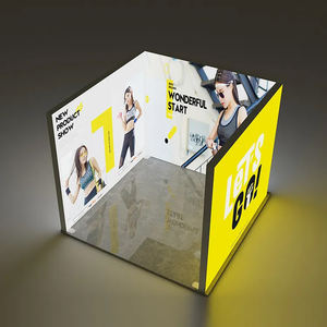 TianLang 10x10 Caja de luz de perfil de aluminio Soporte de stand de feria comercial de tela montado en la pared para cabinas de exposición y publicidad - Product Image 2