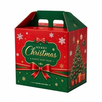 Boîtes cadeaux de Noël rigides personnalisables avec fermeture magnétique, faible quantité minimale de commande, impression quadricolore, luxueuses et festives pour entreprises