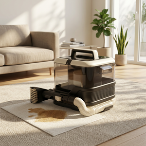 เครื่องทำความสะอาดแบบพกพาสำหรับคราบเปียกและแห้ง พร้อมแรงดูด 13KPA และไอน้ำร้อนสำหรับขจัดคราบบนผ้า - Product Image 5