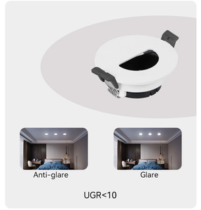 High Quality Aluminium Downlight GU10/MR16 Housing Commercial <b>LED</b> Recessed Downlight Frame - Product Image 3