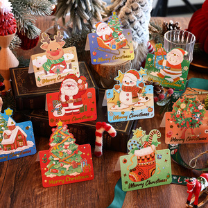 Cartes de vœux écologiques pour Noël et anniversaires, gaufrées or, cartes cadeaux, livraisons pour fleuristes, pâtisseries, petites cartes de vœux, messages de bénédiction - Product Image 2