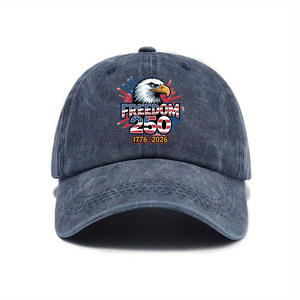 Cappellino da baseball per il 250° anniversario della fondazione degli Stati Uniti, cappello vintage da esterno con visiera morbida per uomo - Product Image 2