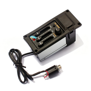 Micro de guitare EQ à 3 segments, préampli à montage latéral gauche/droite, kit d'installation complet pour guitare <span class=keywords><strong>électro</strong></span>-<span class=keywords><strong>acoustique</strong></span> - Product Image 1