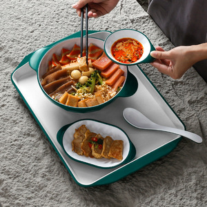 Bol à double anse en mélamine Kaiboya, grande taille professionnelle, pour fondue, nouilles froides, plats épicés, poisson mariné, soupe Maocai - Product Image 2