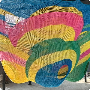 Aire de jeux intérieure <span class=keywords><strong>Rainbow</strong></span> Net avec jeux doux et corde à grimper pour équipement de parc d'attractions et zones pour tout-petits, grande capacité - Product Image 4