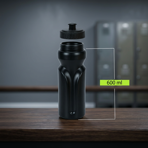 Botella de agua deportiva sin BPA, botella de plástico a prueba de fugas, 600 ml, ligera para ciclismo, senderismo, gimnasio - Product Image 3