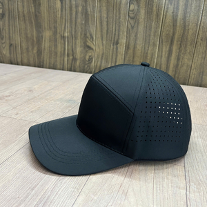 Casquettes de baseball personnalisées en gros à 5 panneaux avec logo brodé 3D, imperméables, perforées au laser, pour le sport et le golf - Product Image 6