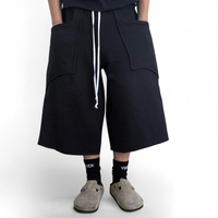 Shorts de jogging amples et longs pour hommes Huili OEM personnalisés, taille élastique, en molleton épais