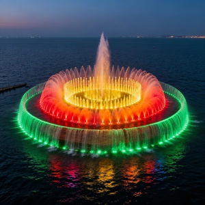 Boquilla de Fuente de Agua Decorativa Subacuática de Acero Inoxidable con LED Personalizada AWS, para Exteriores, con Música y Agua Danzante - Product Image 1