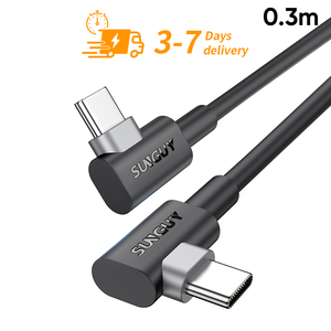 Ready to Ship SUNGUY USB C <b>Cables</b> 60W 0.3M High Speed USB <b>Cable</b> Fast Charging <b>Data</b> <b>Cable</b> cavo di ricarica <b>cable</b> - Product Image 1