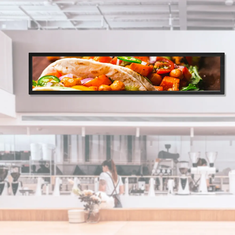 Lcd screens advertising display screen lcd monitors stretched bar lcd displays
