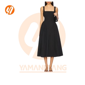 <span class=keywords><strong>Vestido</strong></span> Midi con Cuello Cuadrado Personalizado 1793 para Mujer, <span class=keywords><strong>Vestido</strong></span> <span class=keywords><strong>de</strong></span> Verano con Corte en A, <span class=keywords><strong>Vestido</strong></span> para Invitadas a Bodas Civiles, Vestidos <span class=keywords><strong>de</strong></span> Verano - Product Image 2