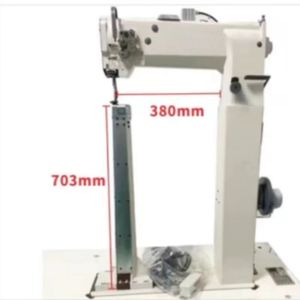 Macchina da cucire industriale a braccio lungo 8703 a <span class=keywords><strong>colonna</strong></span> quadrata alto braccio lungo post-letto borsa in pelle macchina da cucire - Product Image 1