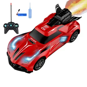 Carro de brinquedo Rc Drift de alta velocidade 1:20 com luzes piscantes e spray de névoa, carro de controle remoto rápido para crianças, carro de corrida rápido, novo, 2024