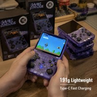Console de jeu portable open source R36S, transparente violette, lecteur de jeux portable, système ARKOS, RK3326, 640X480, rétro RPG Arcade