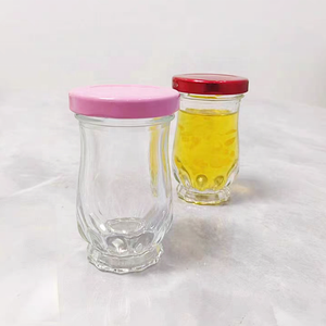 Bocal en verre de nid d'oiseau de haute qualité de 50ml avec couvercle en métal sérigraphié 75ml Volume miel nid d'oiseau bouteille fendue - Product Image 5