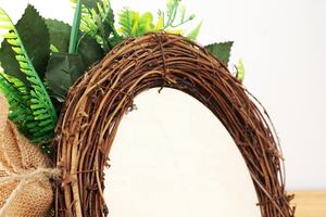 Primavera nuovo arrivo dipinto a <span class=keywords><strong>mano</strong></span> in legno segno di benvenuto <span class=keywords><strong>per</strong></span> porta d'ingresso rotonda ape Bowknot ghirlanda di decorazione <span class=keywords><strong>per</strong></span> la parete di casa porta appesa decorazioni - Product Image 6