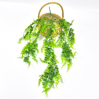O-X0195 Pas Cher En Plastique En Plein Air Plantes fleur Boston Fougère Fleurs Vigne Plantes Artificielles Vignes Fougères Persan Rotin Plante Suspendue