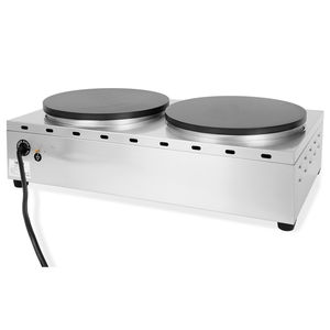 Máy Làm Bánh Crepe Đôi Chạy Điện Thương Mại Bằng Gang Đúc Chống Dính Máy Làm Bánh Crepe Máy Làm Bánh Kếp - Product Image 2