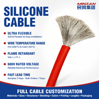 Fil électrique en caoutchouc silicone haute tension 18AWG 20AWG 22AWG 0.6KV 3KV 6KV 10KV