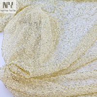 Nanyee Textile haut de gamme luxe spécial broderie or perles Tube maille tissus paillettes dentelle