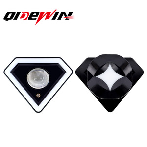 ไฟสปอร์ตไลท์ LED สำหรับมอเตอร์ไซค์ทรงเพชร สีขาว-เหลือง แสงคู่ กันน้ำระดับ IP67 พร้อมไฟวงแหวน Angel Eye ใช้ได้กับรถมอเตอร์ไซค์ทั่วไป 24V - Product Image 2
