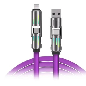 Mới 120W siêu nhanh phí <span class=keywords><strong>c</strong></span>áp 4 trong 1 bện điện thoại di động xe gắn kế<span class=keywords><strong>t</strong></span> đa chứ<span class=keywords><strong>c</strong></span> năng <span class=keywords><strong>C</strong></span>áp dữ liệu PD 27W <span class=keywords><strong>C</strong></span>áp <span class=keywords><strong>t</strong></span>-ypec để <span class=keywords><strong>C</strong></span> - Product Image 1