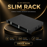 Boîtier de routeur 1U sur rack de précision personnalisé pour équipement de communication réseau, noir thermolaqué avec découpes, OEM