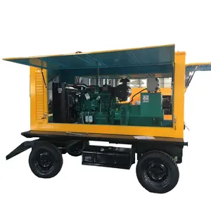 Silent 360KW/450KVA power mobile trailer electric generators Cummins 3 phase diesel generator