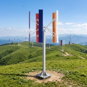 Générateur éolien vertical en aluminium à 5 pales H-200kw, hauteur 11,5m, diamètre du rotor 10,5m, 200kw 380v, générateur gratuit - Product Image 3