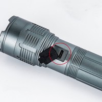 Lampe Torche LED Tactique Rechargeable Super Brillante Mini, Batterie Lithium 3.7V 28650, Portée Longue Distance 30m (Modèle 2013)
