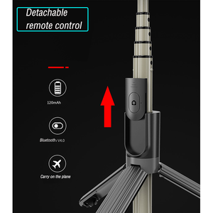 L07 pour Trépied Perche à Selfie avec Anneau Lumineux LED 5 Pouces, Batterie 1200mAh en Aluminium, Compatible Android+IOS pour Mobiles 4"-6.2" - Product Image 6