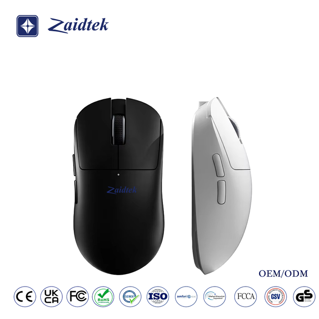 Three-mode Wireless Rechargeable 7-Button RGB Backlit Lightweight Gaming Mouse with USB Interface and Macro Programming