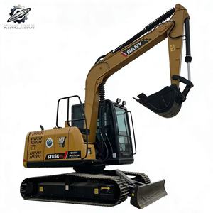 Mini-excavatrice sur chenilles en caoutchouc d'occasion Sany65 6 tonnes 0,25 m³ de godet Marque chinoise d'origine Faible nombre d'heures Certifiée CE - Product Image 1