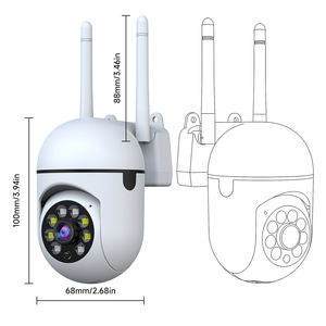Telecamera IP di Sicurezza con Zoom Ottico, Audio Bidirezionale, Visione Notturna, Sensore CMOS, PTZ 3MP HD per Interni, Telecamera CCTV Wireless P2P - Product Image 2