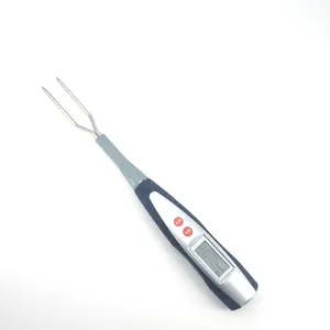Kitchen Digital BBQ Meat Thermometer LED Fork For Grilling