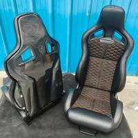 Sièges sport racing style fibre de carbone pour BMW E92 M3, design 2025, sièges baquet à ajustement direct avec glissières réglables