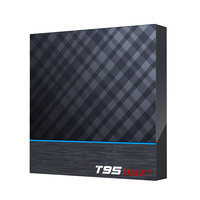 Boîtier TV T95 Max plus, android 9.0, S905X3, 4 go/64 go, 10 pcs, décodeur connecté 4k/hd 1080p, avec wifi 2.4/5G