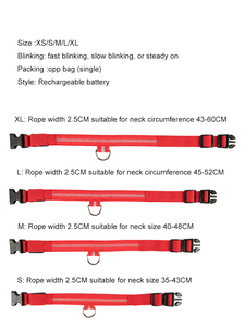 Dericsson USB Rechargeable LED Adjustable <b>Dog</b> Collar Simple Style Polyester Material RGB <b>Lighting</b> for Cats & <b>Dogs</b> - Product Image 6