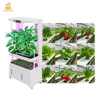 Système de culture hydroponique intelligent pour plantes d'intérieur, herbes aromatiques et myrtilles, avec lumière de croissance LED et cycle d'arrosage automatique réglable