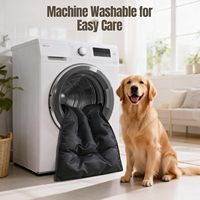 Coussin pour chien indestructible, résistant aux morsures, lavable en machine et imperméable, pour intérieur et extérieur