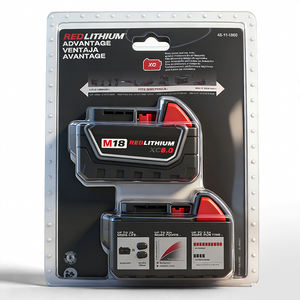 Paquete de dos baterías <span class=keywords><strong>Milwaukee</strong></span> 18V <span class=keywords><strong>M18</strong></span> REDLITHIUM XC6.0 de capacidad extendida para herramientas eléctricas <span class=keywords><strong>Milwaukee</strong></span> <span class=keywords><strong>M18</strong></span> - Product Image 4