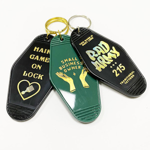 Portachiavi in plastica personalizzato con logo, stile retrò vintage, a forma di smiley dorato, per hotel e <span class=keywords><strong>motel</strong></span>, con <span class=keywords><strong>diamante</strong></span>, per camera d'albergo - Product Image 5