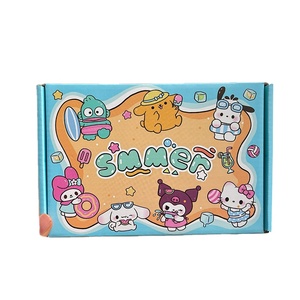 Chất lượng tốt Lotion Chất phim hoạt hình phong cách vận chuyển hộp giấy dễ thương gói đồ chơi khăn văn phòng phẩm máy tính xách tay quà tặng gấp bao bì hộp - Product Image 1