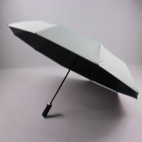 Parapluie semi-automatique robuste à 10 baleines, pliable en 3 sections, avec protection UV, résistant au vent, avec logo personnalisé