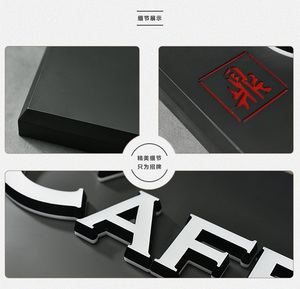 Tường LED kênh chữ dẫn chiếu sáng Neon dấu hiệu LED quảng cáo ngoài trời 3D Thư ký Board tiếp nhận thư ký - Product Image 3