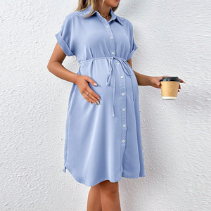 Vestido <span class=keywords><strong>de</strong></span> <span class=keywords><strong>Maternidad</strong></span> <span class=keywords><strong>de</strong></span> Verano en Oferta, Vestidos Casuales <span class=keywords><strong>de</strong></span> <span class=keywords><strong>Maternidad</strong></span> <span class=keywords><strong>de</strong></span> Manga Corta, MOQ Bajo, Vestido <span class=keywords><strong>de</strong></span> Embarazo Moderno y Cómodo <span class=keywords><strong>para</strong></span> Mujer - Product Image 2