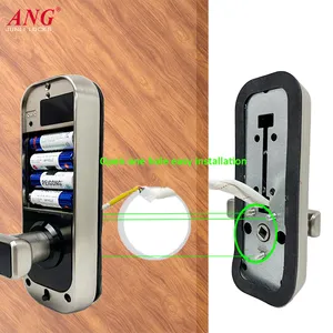 Single Latch Smart Door Lock With Camera Tuya Wifi Fingerprint Door Lock For Home