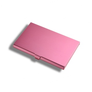 ที่ใส่บัตรธุรกิจโลหะแบบเรียบง่ายสามสีพร้อมโลโก้สั่งทำสำหรับของขวัญส่งเสริมการขายขายส่ง - Product Image 5