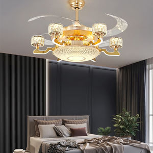 Ventilateur de plafond à ampoule intelligente de style minimaliste moderne avec télécommande Ventilateur de plafond intérieur à moteur silencieux avec lumière - Product Image 6